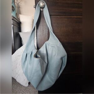 Free People Blue Hobo Bag with Relaxed Style